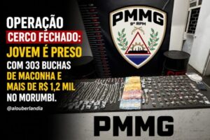 Jovem é preso com 300 buchas de maconha durante operação cerco fechado no Morumbi