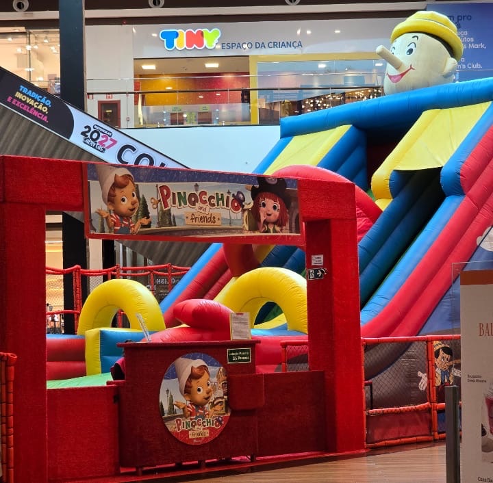 Parque do Pinóquio chega ao Uberlândia Shopping