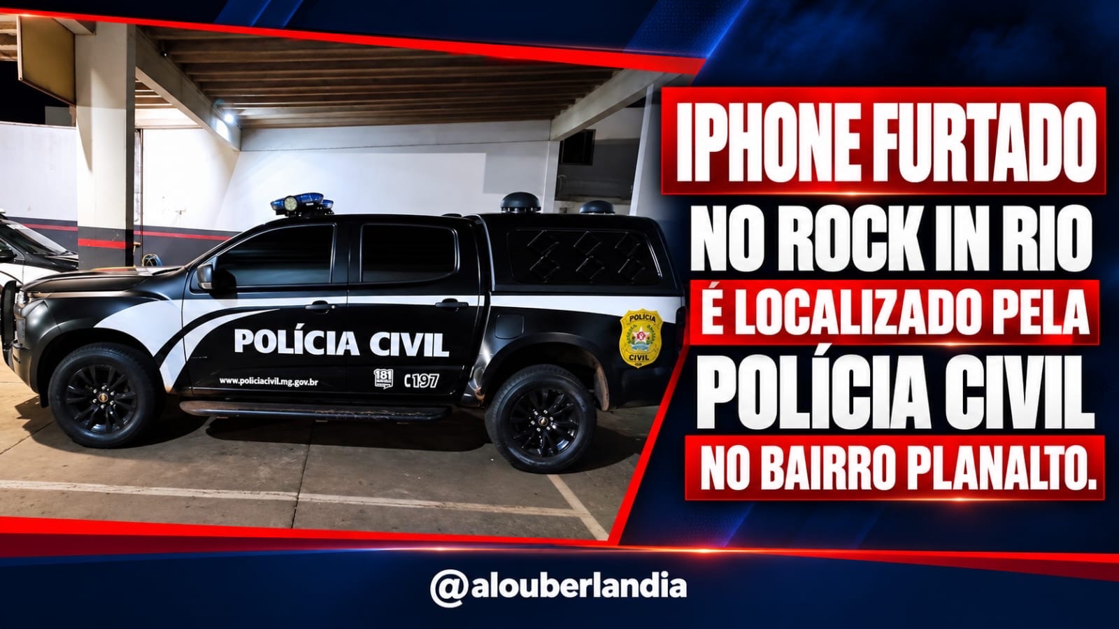 Polícia Civil recupera iPhone furtado durante o Rock in Rio em Uberlândia